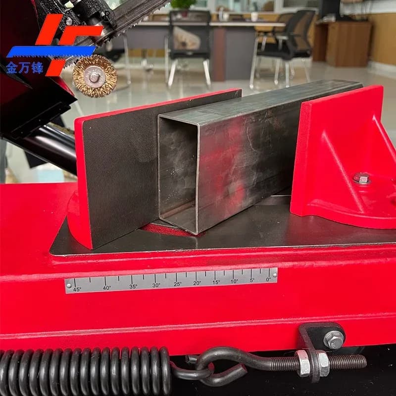 Ce 7" Swiveled Bow Miter Metal Band Saw Steel Tube Profile Angle Cold Saw Manual Semi Automatic Metal Cutting Band Saw Machine