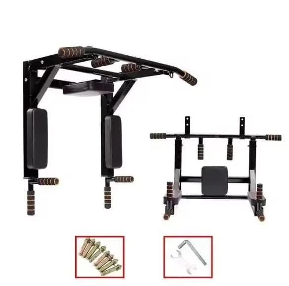 Factory Pull Up Bar Multi Doorway Wall Mounted Chin Up Bar Dip Station Workout Power Tower Set Training For Home Gym