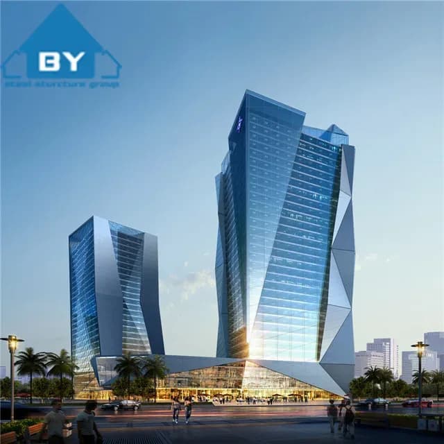 High Quality Prefabricated Astm Standard Light Type High Rise Steel Structure Apartments Hotels Schools Welding Bending Services