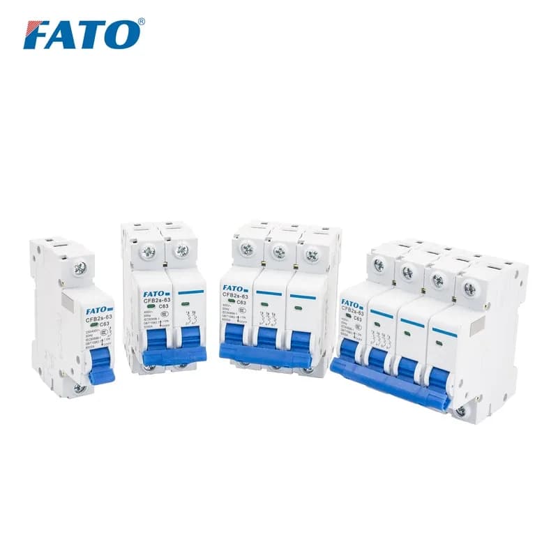 Fato Cfb2s Mcb Din Rail Ac Mini Circuit Breaker Prices 6-63a 6ka 1/2/3/4 Poles For Circuit Protection Electrical Supplies