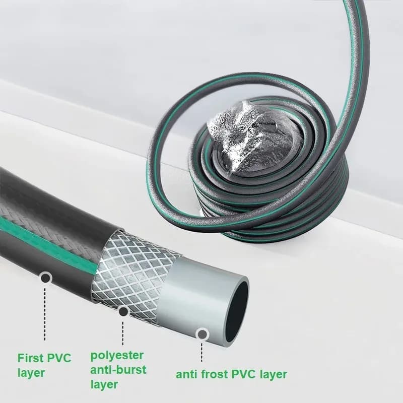High Quality Mint Blue 20m 30m 40m Portable Plastic Water Hose Reel Garden Hose Reel Cart With Water Gun
