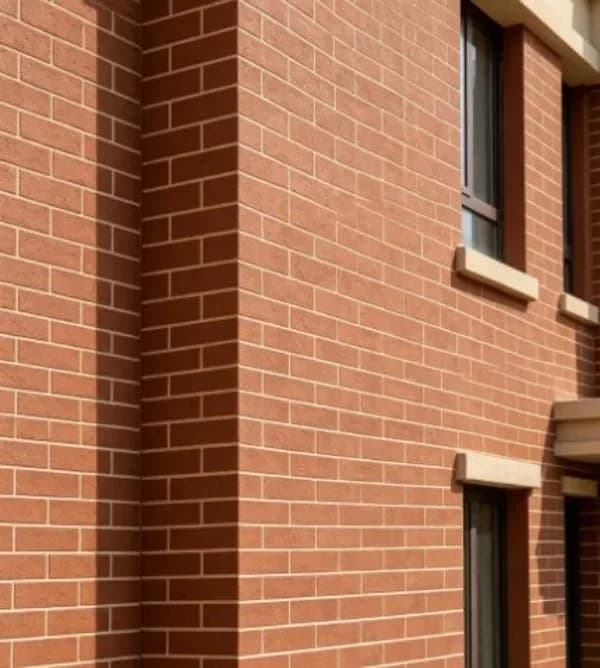 Eco-friendly Flexible Brick Veneer Sheets Terracotta Rustic Brick Texture Bendable Wall Cladding