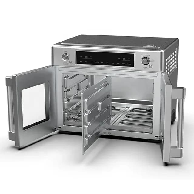 Dual 30l Electric French Door Stainless Steel Air Fryer Oven Multi-function Digital Control With Convection
