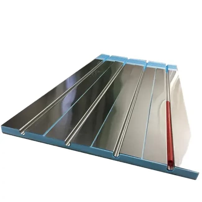 Omega Grooved Modern Dry Infloor Heating Insulation Xps Panel Aluminium Foil Radiant Underfloor Heat Transfer Plate
