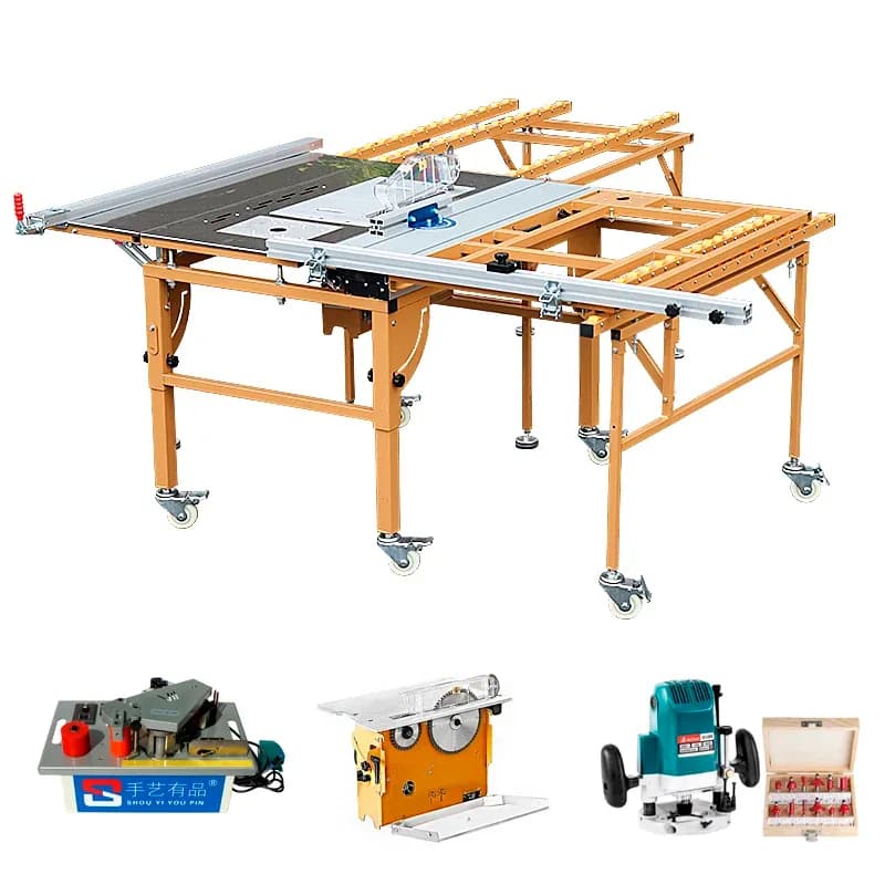 Factory Direct Sale Woodworking Set Cutting Saw Multi-function Panel Saw Portable Workbench Dust-free Cutting Saw