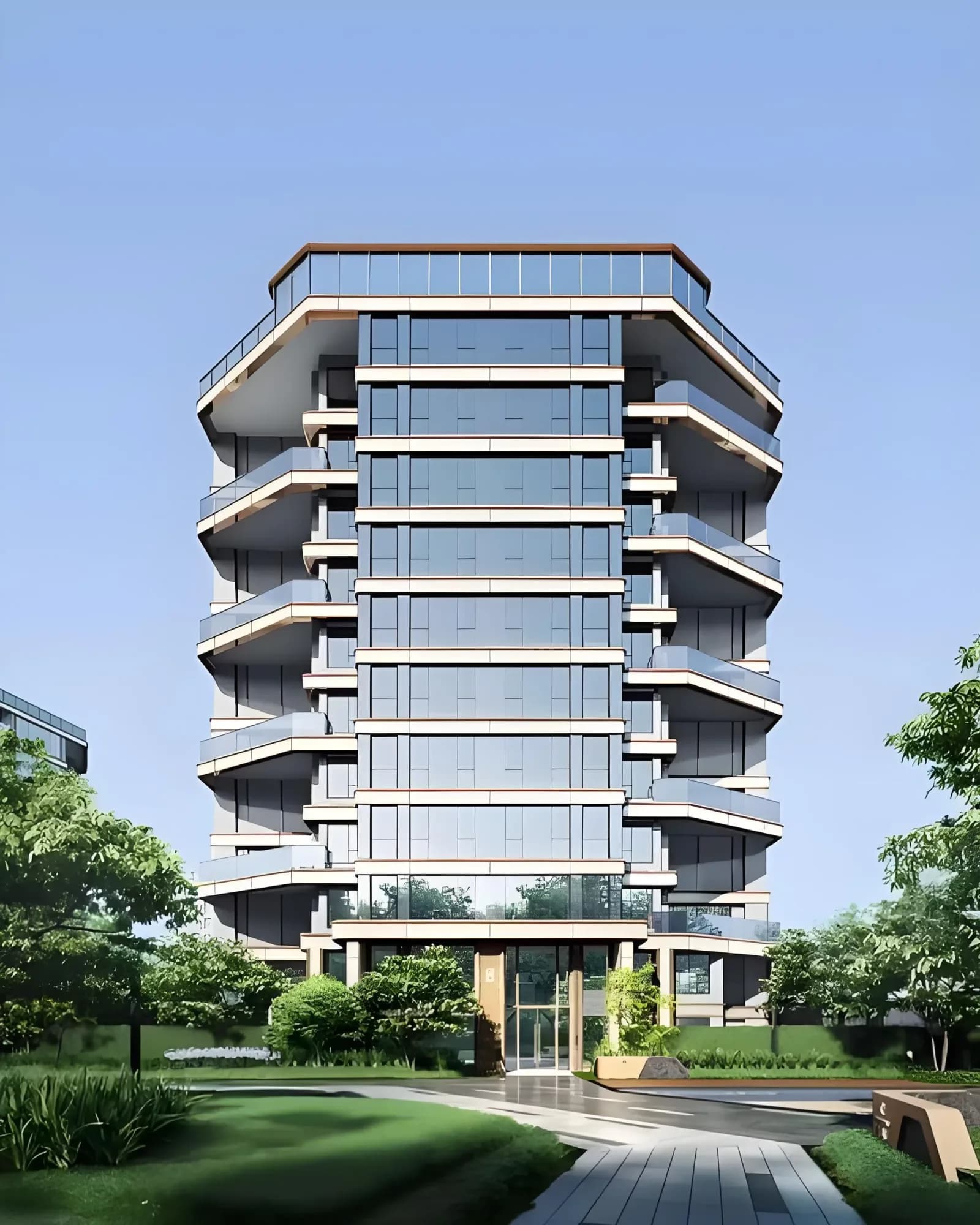 Modern Steel Structure Prefabricated Metal Building Kits For Offices Apartments Malls