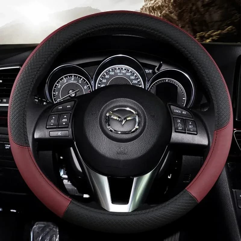 Factory Wholesale 38cm Anti-slip Car Steering Wheel Cover Universal Pu Leather Auto Parts Protector Interior Car Accessories