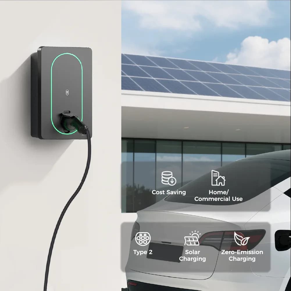 Professional Manufacturer 7kw Solar Ev Charger Station For Home Use Or Commercial Use