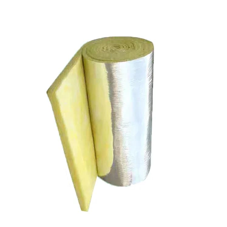 Wall Roof Thermal Glass Wool Insulation Blanket Or Roll Or Fiberglass Wool With Aluminum Foil