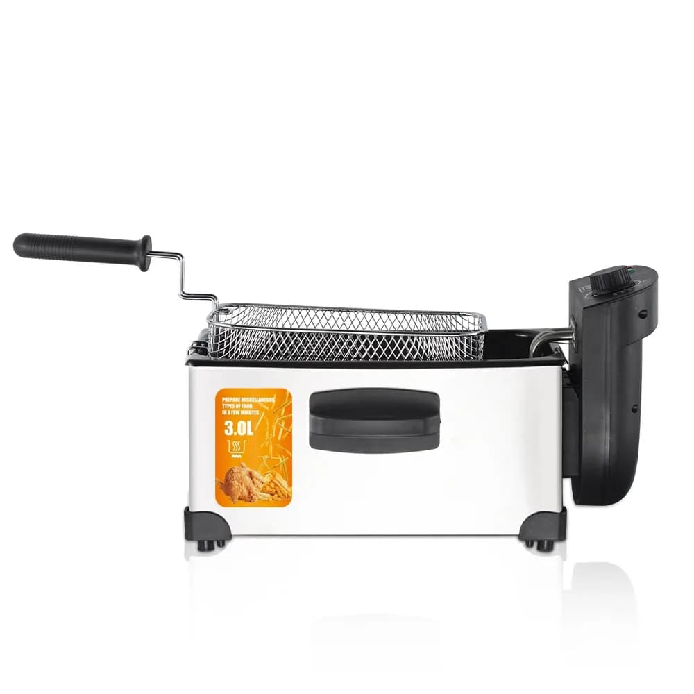 Raf R.5299 Home Use Electric Deep Fryer With Big Power Stainless Steel Non-stick Material For Frying Chickens And French Fries