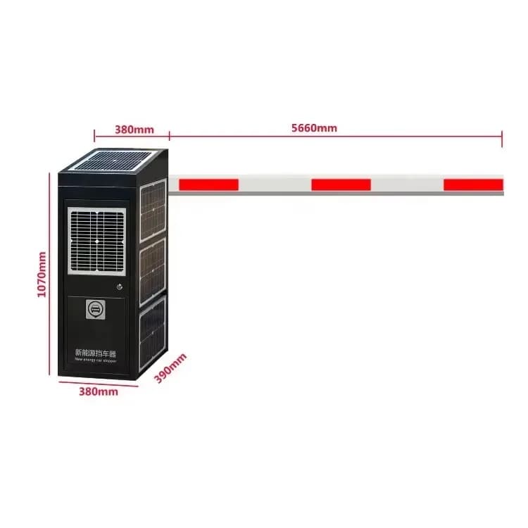 Solar-powered Boom Barrier Gate Solar-powered Automatic Barrier Gate Solar-powered Barrier Gate Car Parking Equipment Smart