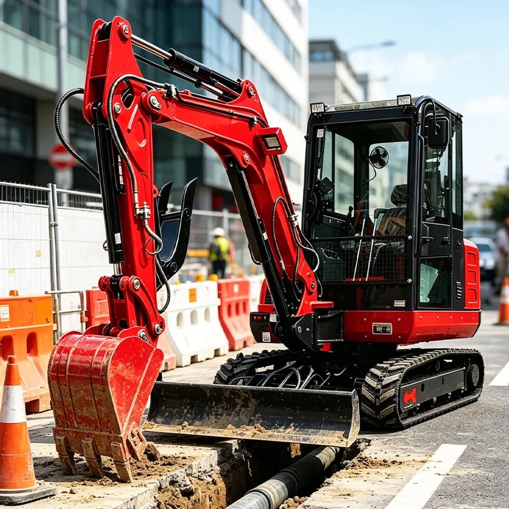 Hot Sale 3.5 Ton Excavadora Mini Kubota V1505 Engine Enclosed Ac Cabin Hydraulic Crawler Digger Bajo Consumo