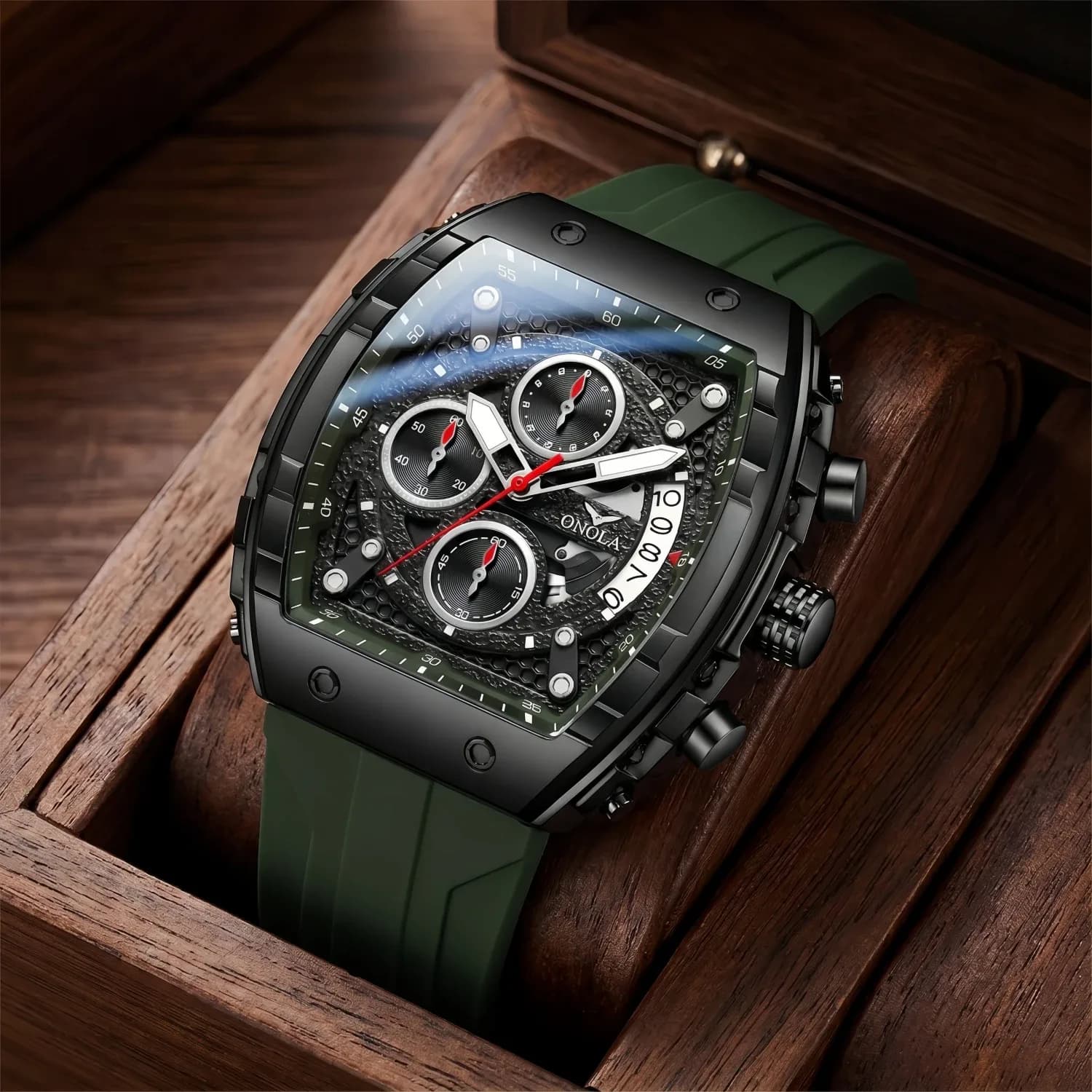 High Quality Fashion Sports Onola Brand Watch For Men Night Light Quartz Chronograph Watch Factory Wholesale Watches