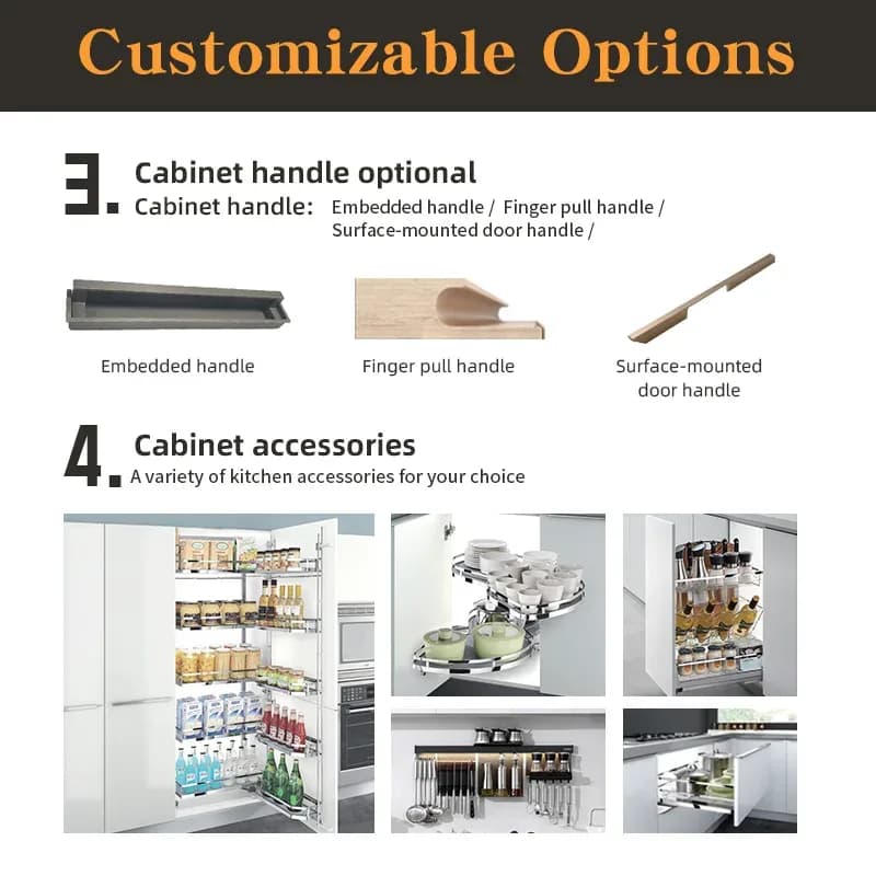 High-end Modern Black Custom Mdf/plywood/melamine Cabinets Built-in Wine Cooler &amp; Marble Wrap Central Island Kitchen Cabinets