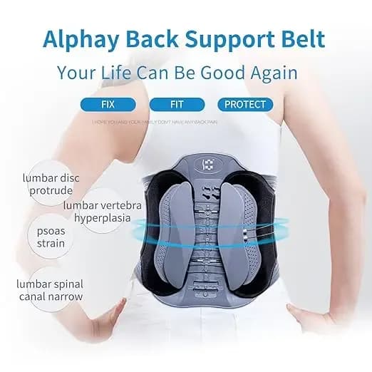 Alphay Spinal Support Belt Lumbar Support Lower Back Belt Spinal Care Elastic Back Support For Back Pain Relief