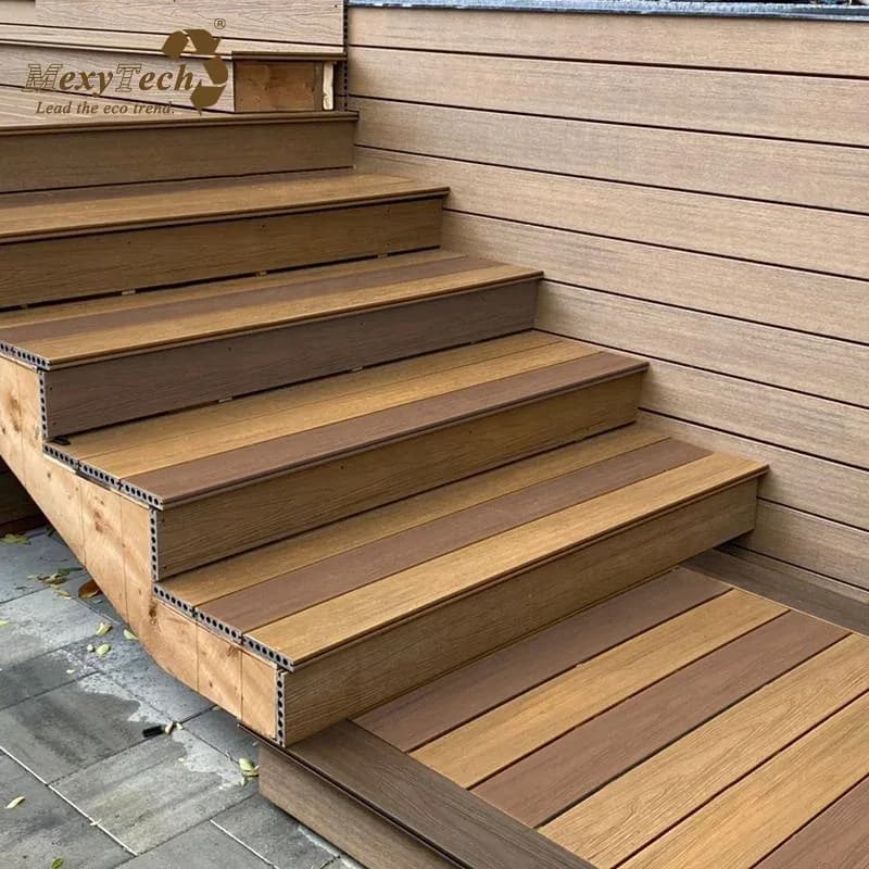 Modern Wpc Decking For Garden Or Backyard Diy Outdoor Wood Deck With Brushed Design Technique