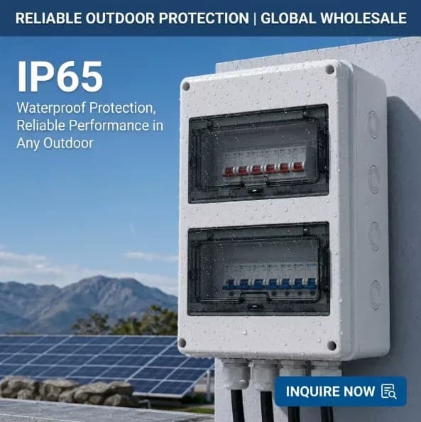 63a 3 Phase Solar Distribution Box With Multi-circuit Protection,Ac Dc Dual Function For Commercial Solar Inverter Applications