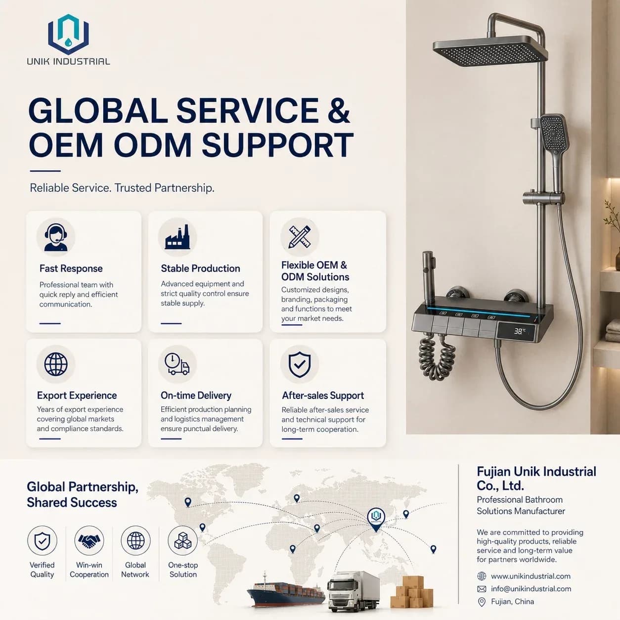 Hot Cold Water Piano Shower Faucet System Designed With Digital Display And Hand Shower For Home Bathroom Complete Shower Set