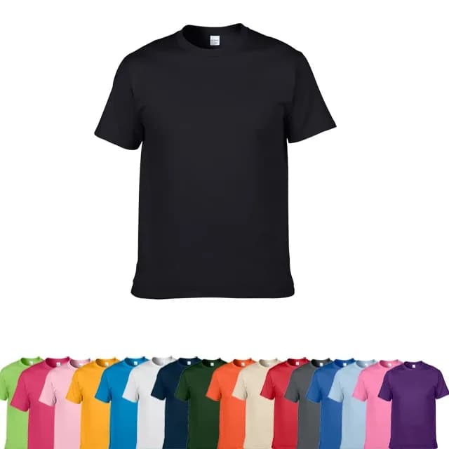 High Quality Blank 100% Cotton Knitted Plus Size T-shirt Custom Printing Your Own Brand Logo Eco-friendly Breathable