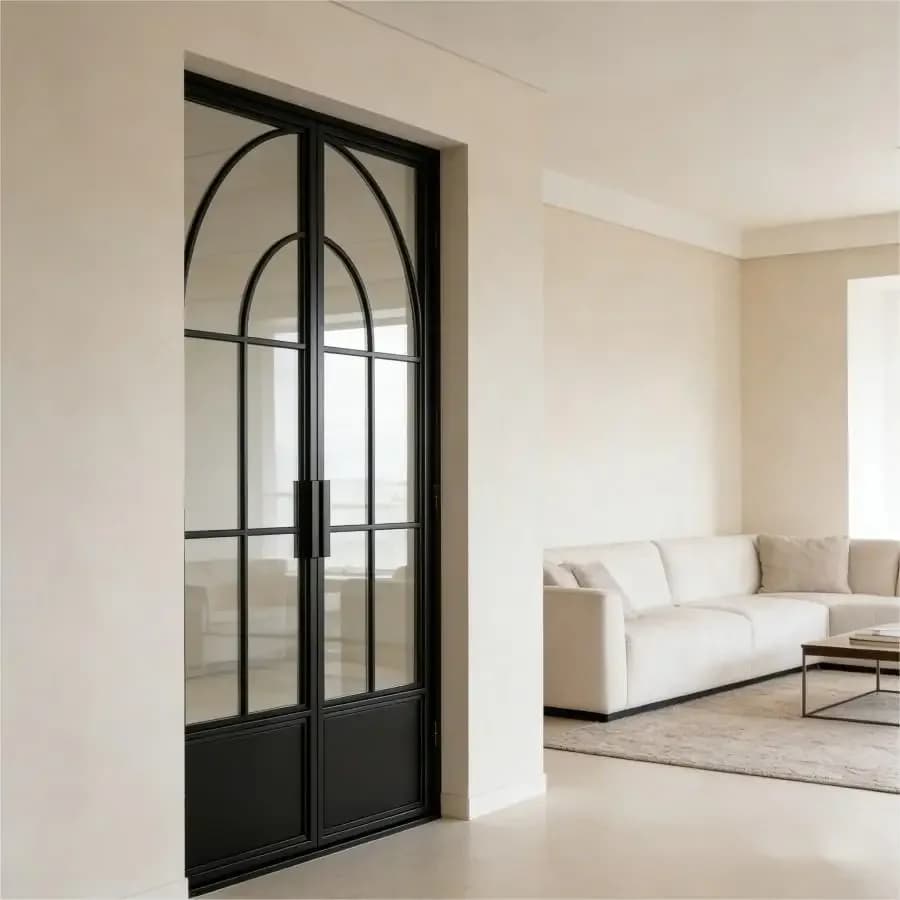 Elegant Double Glazed Steel Windows And Doors For House - Support Customized Services