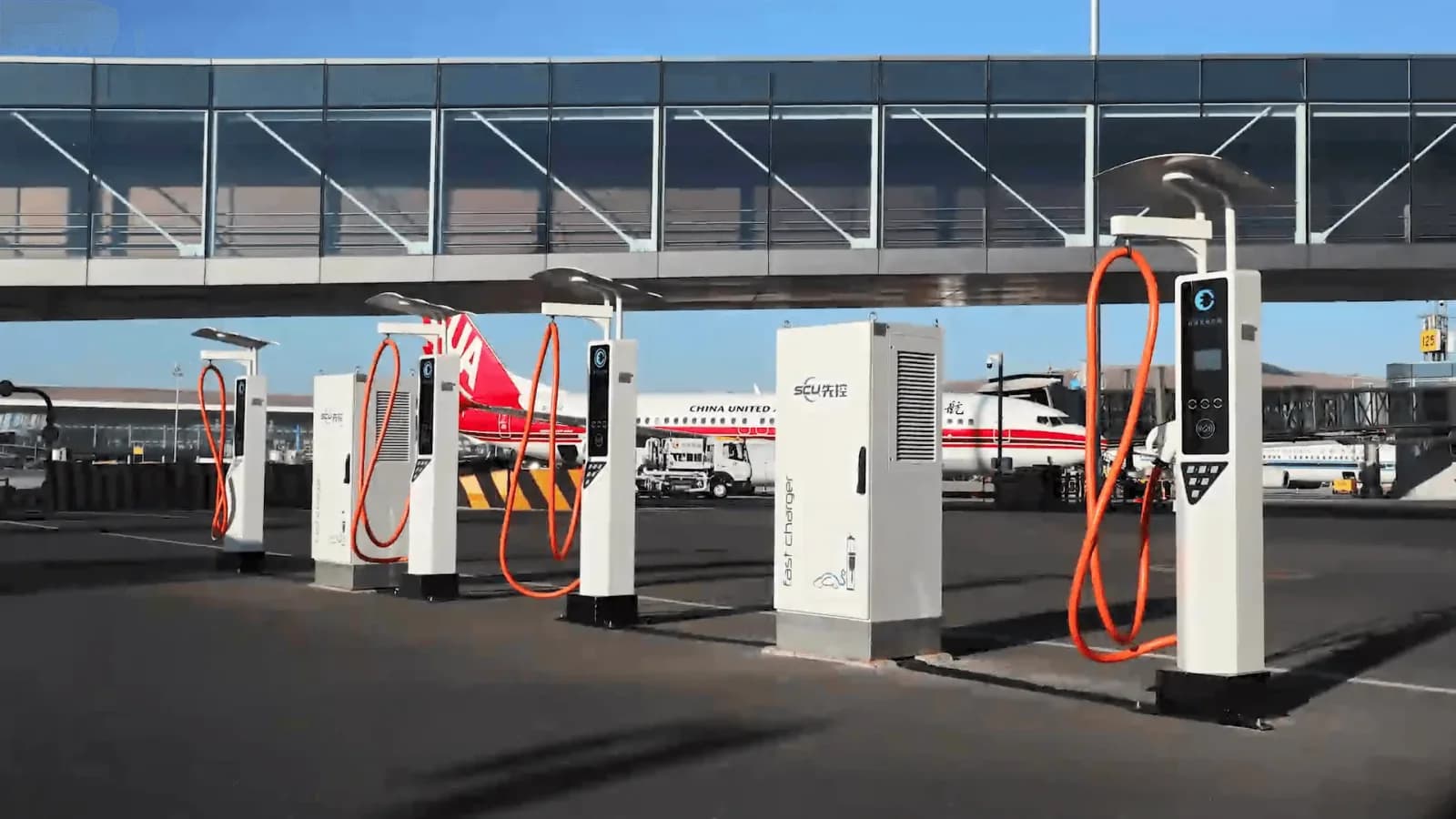 Scu One-fits-all Solution Solar Pv Battery Energy Storage Ev Dc Charger Electric Car Charging Station