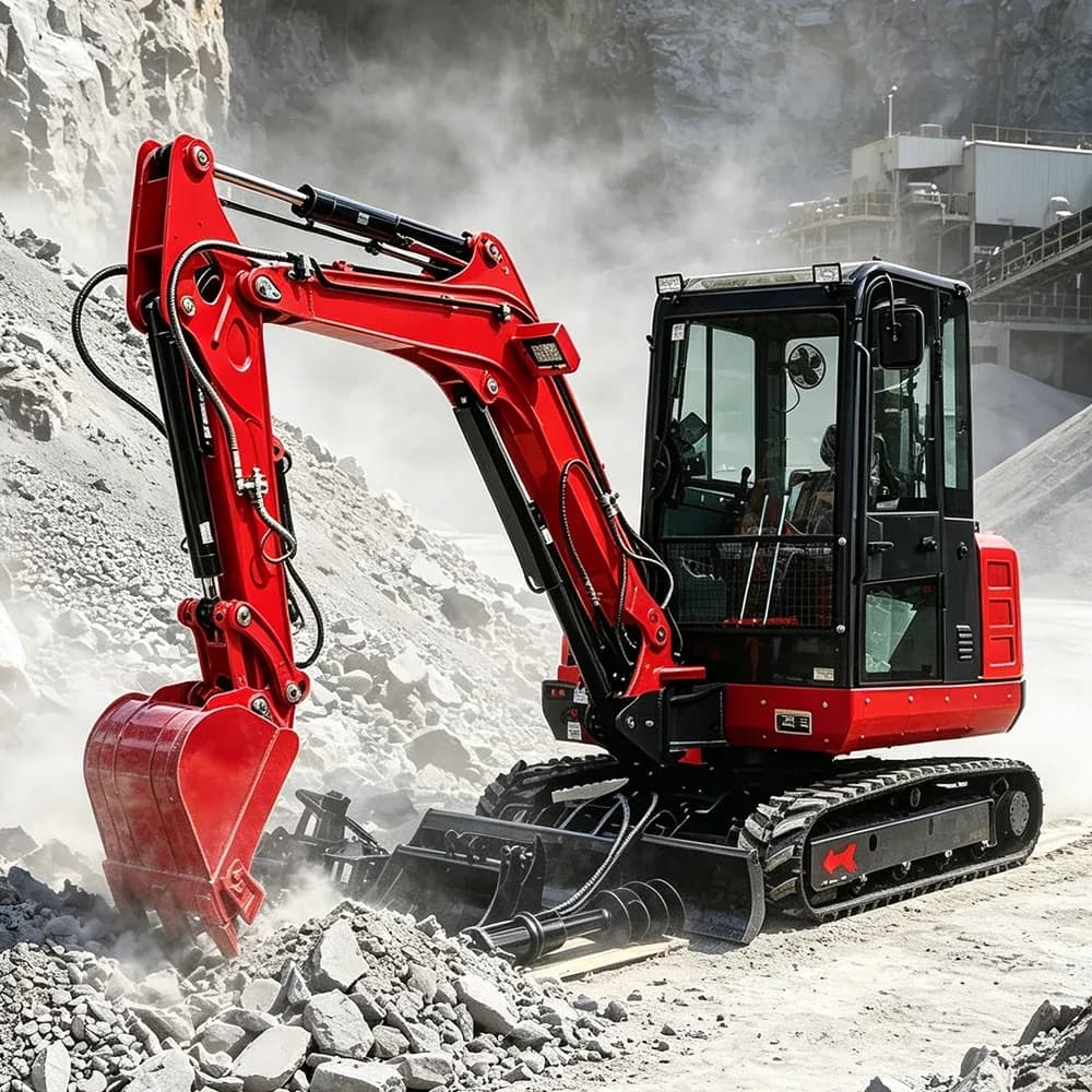 Hot Sale 3.5 Ton Excavadora Mini Kubota V1505 Engine Enclosed Ac Cabin Hydraulic Crawler Digger Bajo Consumo