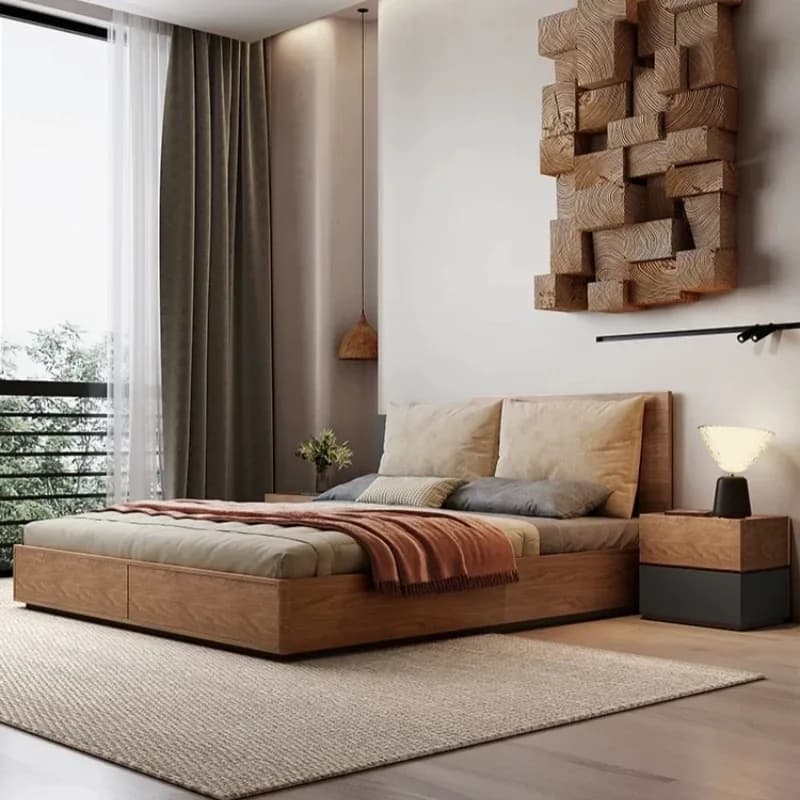 Luxury Home Furniture Bedroom Set Furniture Set Wooden Storage Quuen King Size Bed