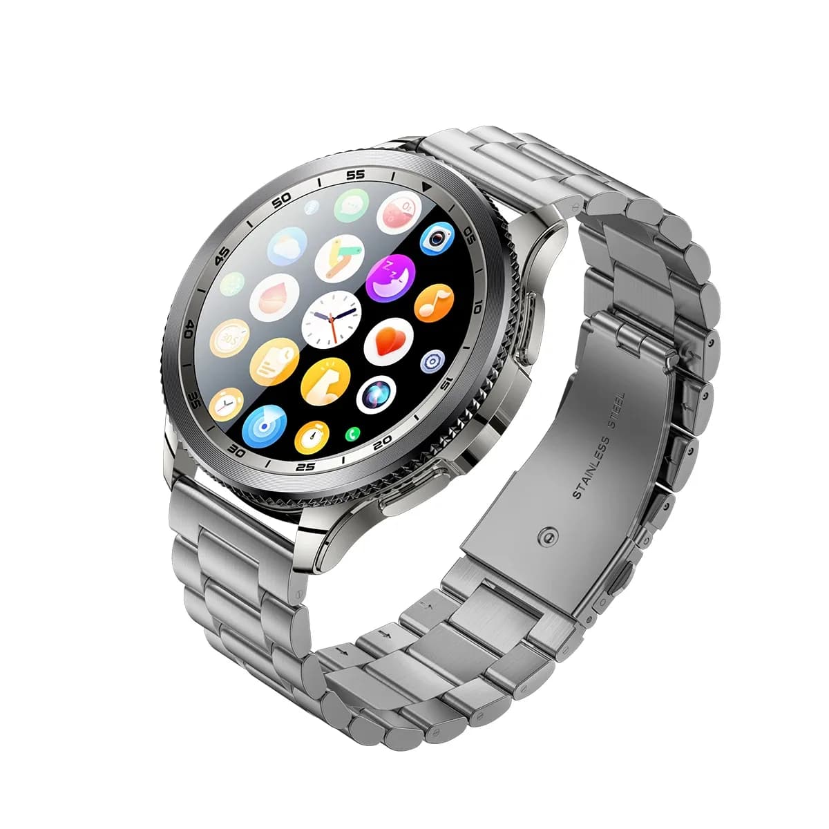 Yesido 1.43' Amoled Screen 3atm Phone Calling Rotating Control Magnetic Charging Zinc Alloy Smart Watch Io34