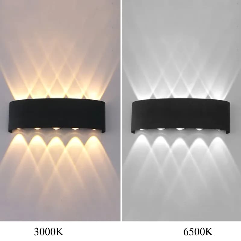 Modern Waterproof Led Outdoor Wall Lamp Black Telescope Wall Light For Hotel Aisle Corridor Bedroom