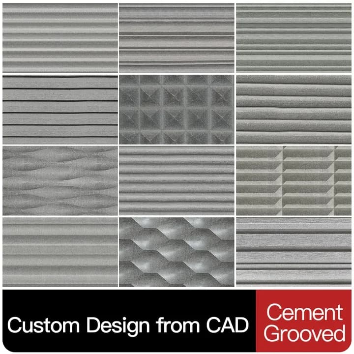 Customized Decorative Fiber Cement Board External Uneven Grain Cement Fiber Wall Boards With Good Price