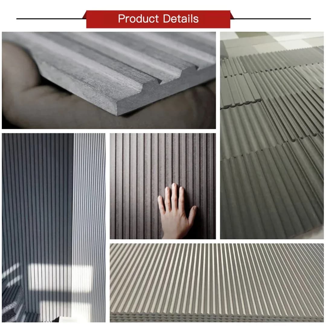 Customized Decorative Fiber Cement Board External Uneven Grain Cement Fiber Wall Boards With Good Price