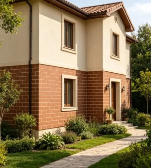 Eco-friendly Flexible Brick Veneer Sheets Terracotta Rustic Brick Texture Bendable Wall Cladding
