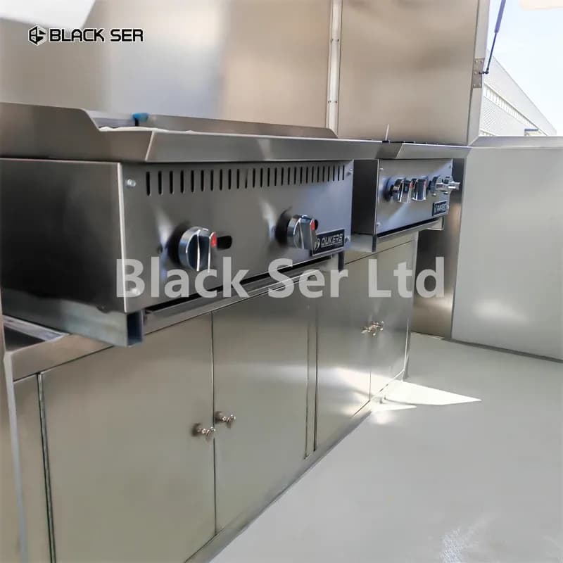 Customized Bbq 16ft 14ft Mobile Fast Food Trailer With Full Kitchen Ice Cream Made In China