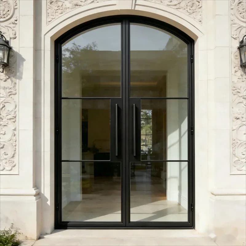 Elegant Double Glazed Steel Windows And Doors For House - Support Customized Services