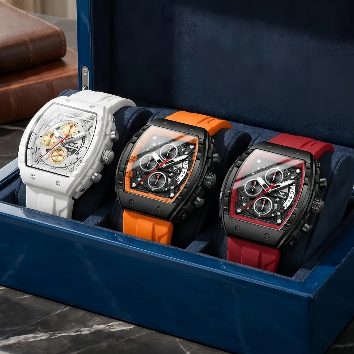 High Quality Fashion Sports Onola Brand Watch For Men Night Light Quartz Chronograph Watch Factory Wholesale Watches