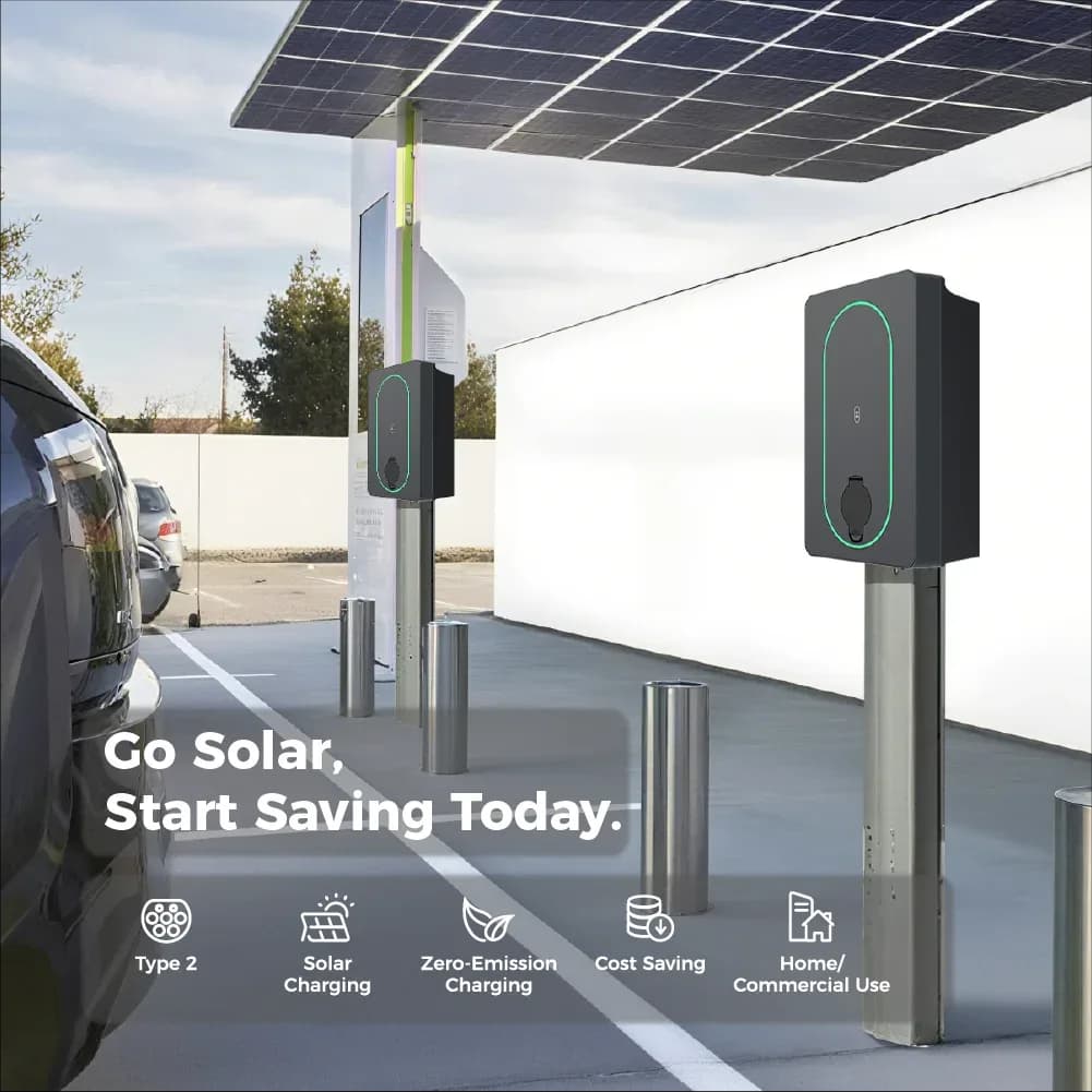 Professional Manufacturer 7kw Solar Ev Charger Station For Home Use Or Commercial Use