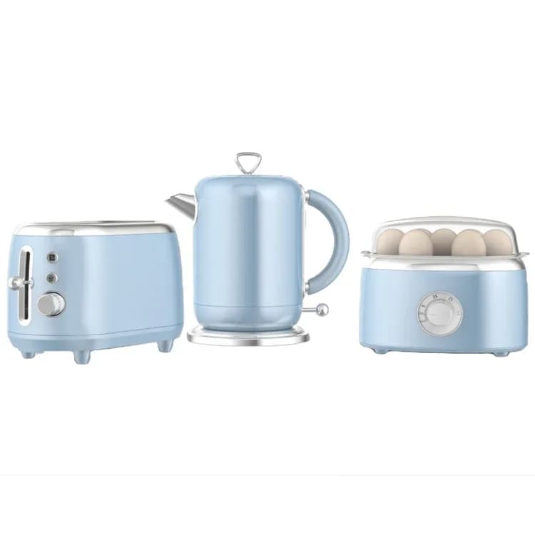 Electric Breakfast Maker Set Toaster Nut Kettle And Toaster Set