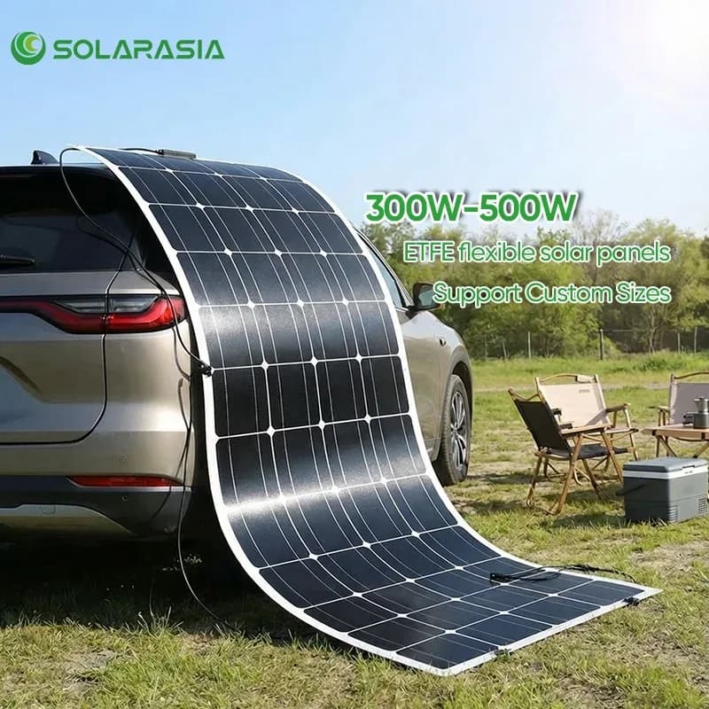 Etfe Flexible Solar Panels 300w 400w 500w 550w 1000w Custom Size Flexible Solar Panel N Type Monocrystalline For Car