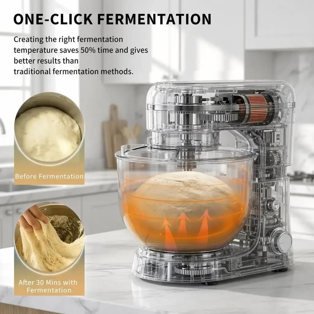 Multi-purpose Mixing Bowl Aid Kneading Machine Milk Shake Mixer Kitchen Dough Robot Petrin Electric Mixer