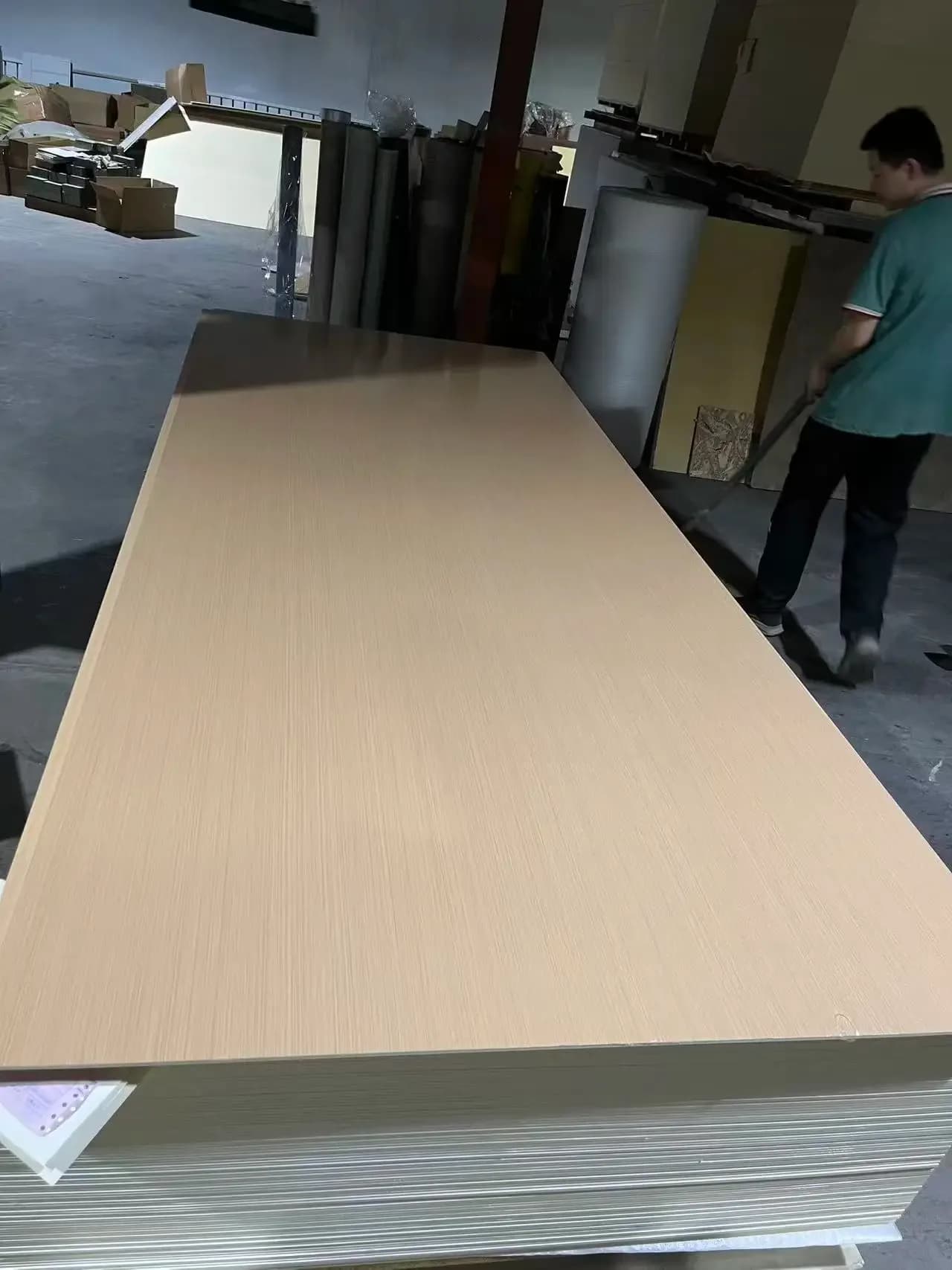 Wholesale Pvc Bamboo Fiber Background Wall Panel Wood Veneer Bamboo Charcoal Wood Grain For Interior Finish Apartments Bedroom