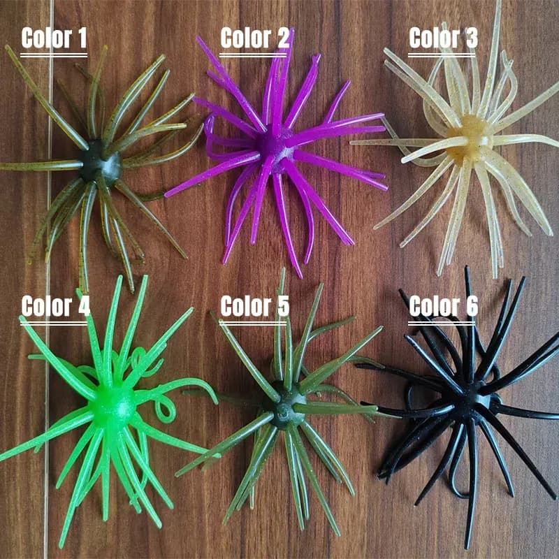 Mister Lure New Size Soft Bait 20mm 25mm 32mm Urchin Fishing Lure For Bass Trout Special Oem Tpe Sea Urchin Lure