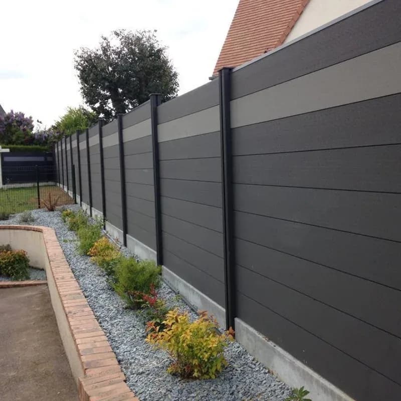 Outdoor Anti-pest And Anti-corrosion Villa Courtyard Decoration Wpc Fence Composite Fence Panels