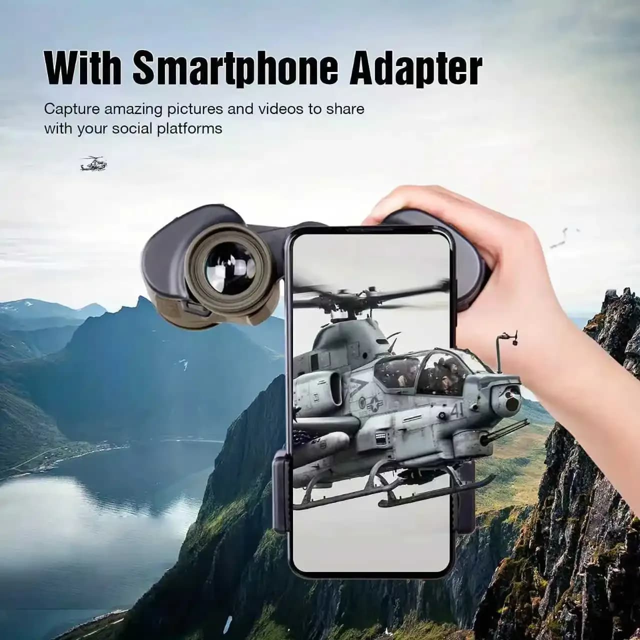 10x50 Binoculares Hd Telescope Bak4 Hd Large View Night Vision Travel Binoculars For Outdoor Hunting/hiking