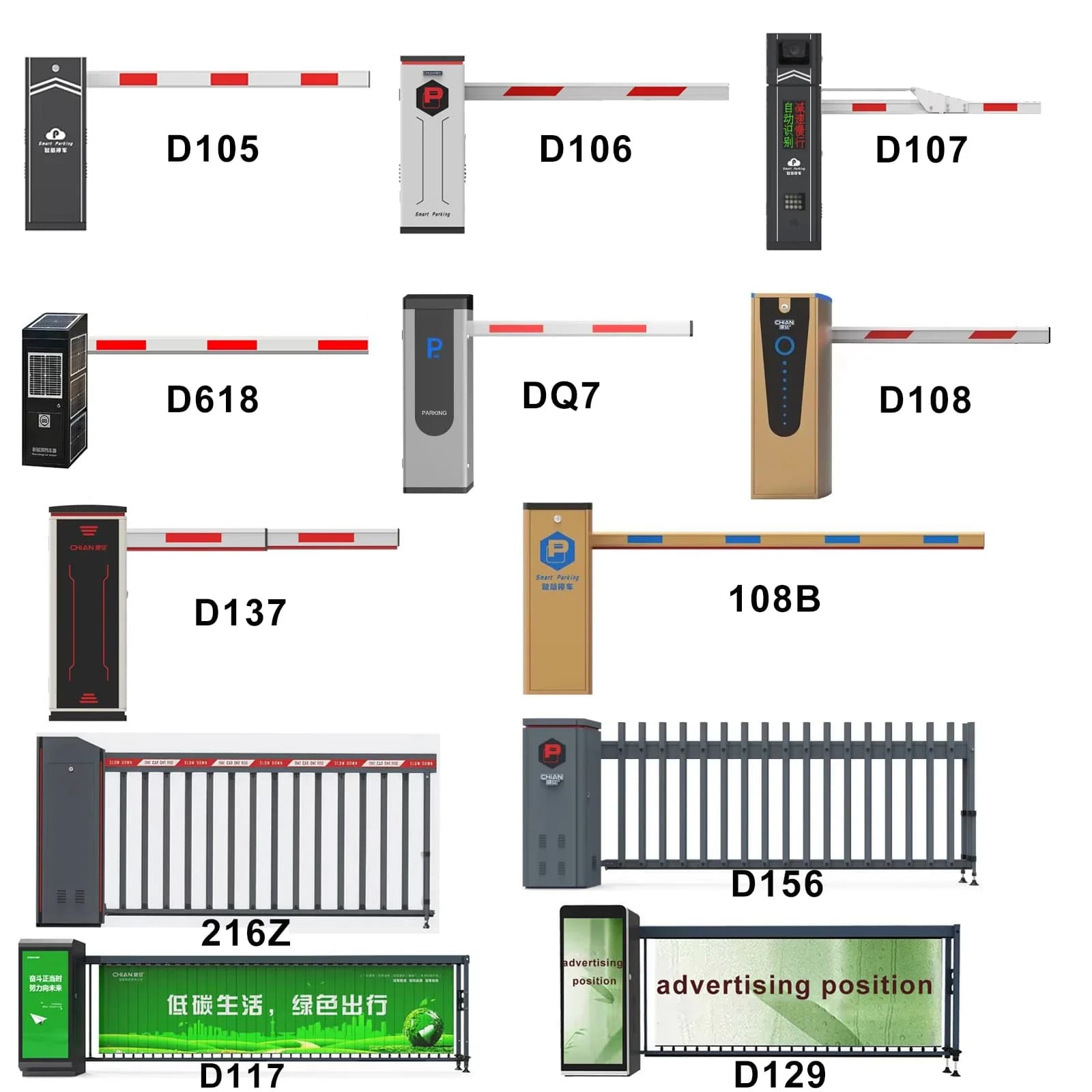 Solar-powered Boom Barrier Gate Solar-powered Automatic Barrier Gate Solar-powered Barrier Gate Car Parking Equipment Smart