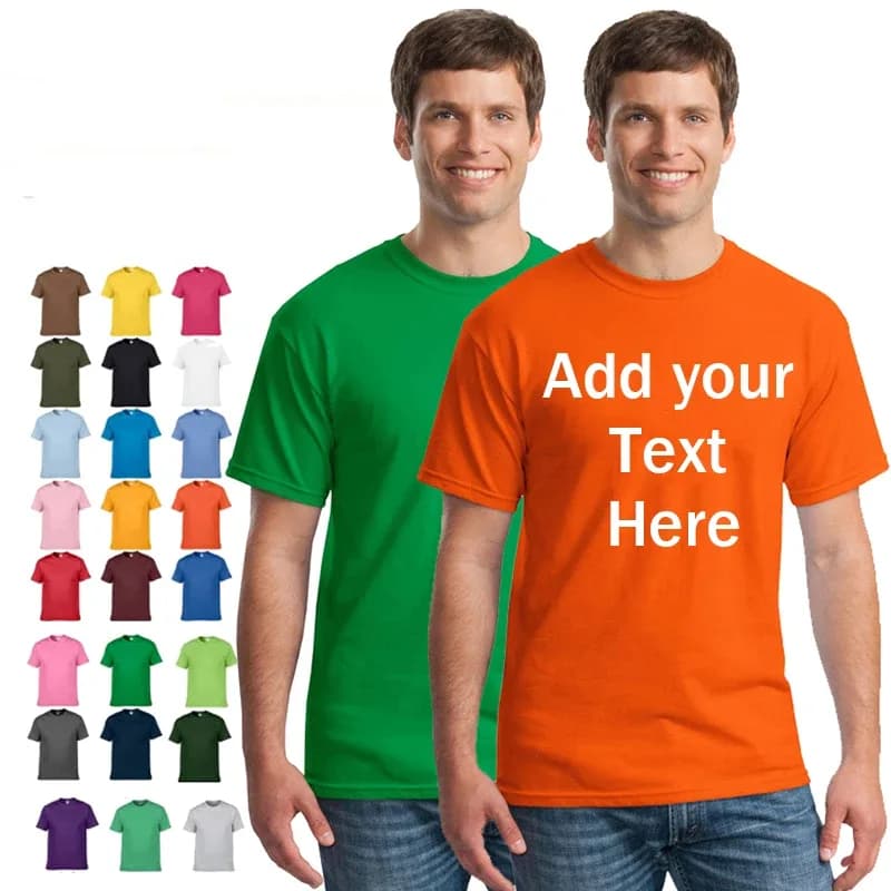 High Quality Blank 100% Cotton Knitted Plus Size T-shirt Custom Printing Your Own Brand Logo Eco-friendly Breathable