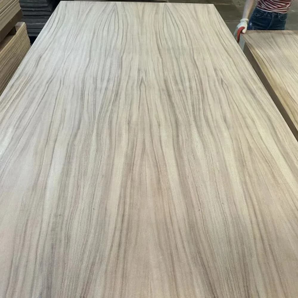 Tzalam Veneered Solid Wood Core Eco-friendly Natural Decorative Panel For Kitchen And Hotel Interior Decoration