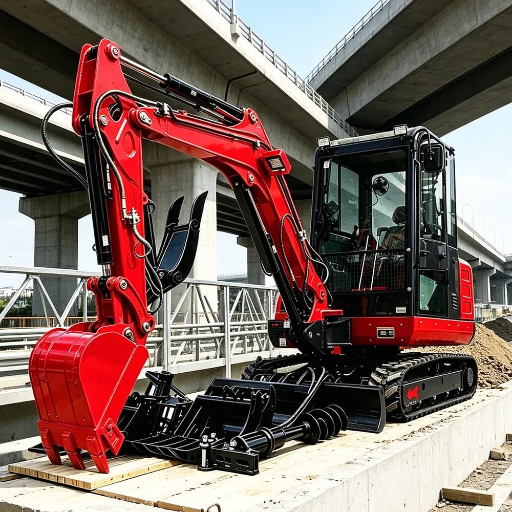Hot Sale 3.5 Ton Excavadora Mini Kubota V1505 Engine Enclosed Ac Cabin Hydraulic Crawler Digger Bajo Consumo