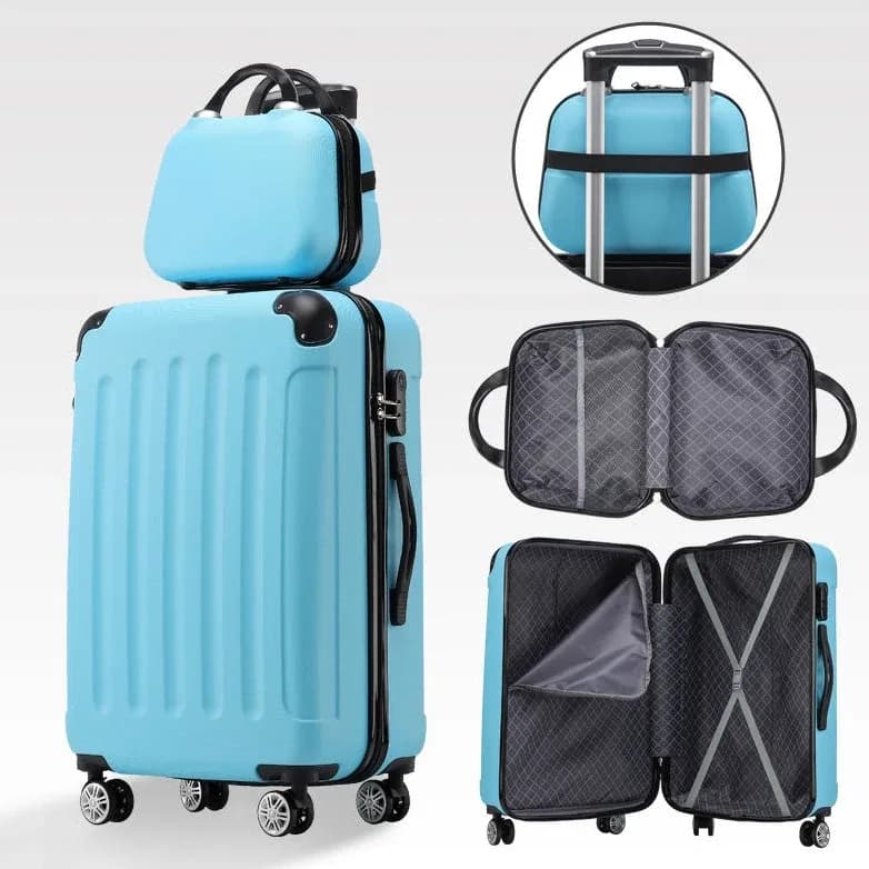 New Arrival Customized Luggage Set With Universal Wheels Travel Bags Trolley Case Abs Suitcase Travel Case
