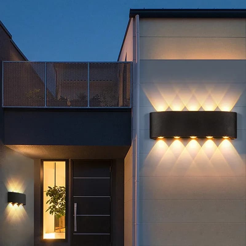 Modern Waterproof Led Outdoor Wall Lamp Black Telescope Wall Light For Hotel Aisle Corridor Bedroom