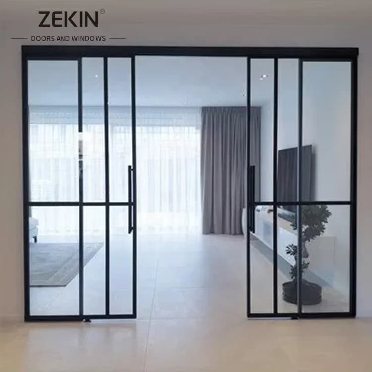Modern Design Aluminum Grill Sliding Patio Door Glass Interior Sliding Doors Silm Frame Sdl Sliding Doors